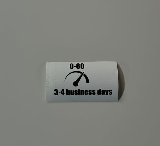 0-60 3-4 Business days